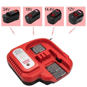 퀄컴 Black & Decke Ni-CD 배터리 고속 충전기 교체용 멀티 볼트 9.6V/12V/14.4V/18V 셀, 02 1.5A chage_01 EU Plug