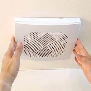 [당일방송] 화장실 담배냄새 차단 환풍기 역류 방지 댐퍼 아파트 오피스텔 욕실환풍기 전동댐퍼 층간흡연 역류 마가요, 1세트, 1개, 흰색