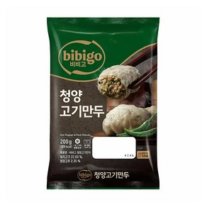 [써니마트][냉동] CJ 수제청양고기만두 200g, 1개