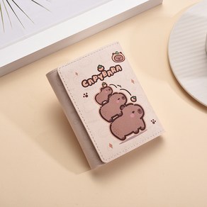 여성용 짧은 지갑 만화 귀여운 동전 가방 카드 가방 동전 지갑 다기능 클러치 휴대용 접이식 지갑 보관 가방
