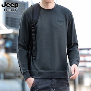 JEEP SPIRIT 지프 스피릿 맨투맨 남성 가을 겨울 따뜻한 원단 새로운 라운드 넥 긴팔티 캐쥬얼 패션 긴팔 비즈니스 느슨한 패션 남자 맨투맨 0023