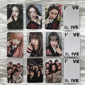 아이브 포카 IVE 싱가포르 스페셜카드 b 라이브카드 사인카드 MINE 앨범 장원영 안유진 아이돌 굿즈 포토카드, 004-9장