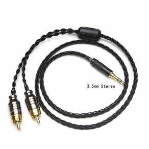 음향 Audiocast 하이엔드 밸런스 수-2 RCA 수 HIFI 오디오 어댑터 케이블 7N OCC 은도금 2.5 3.5 4.4mm, [04] 3m, [02] 3.5mm Steeo, 한개옵션2, 04 1m