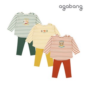 아가방 리프포레ST상하 GREEN ORANGE YELLOW 01Q553004