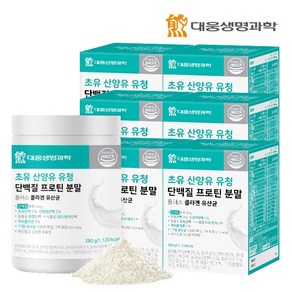 대웅생명과학 초유 산양유 유청 단백질 프로틴 분말 플러스 콜라겐 유산균, 6개, 280g