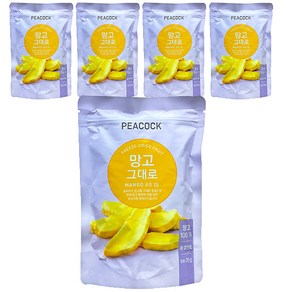 피코크 망고 그대로 20g, 5개