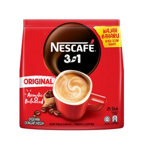 네스카페 오리지널 인스턴트 커피 NESCAFE 3in1 Oiginal 18gx25개, 18g, 25개입, 1개