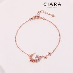 CIARA 14K Messina 버라이어티 문앤스타 팔찌(GoldPlated)