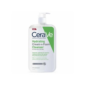 [CeaVe] 세라비 Hydating 크림 투 폼 클렌저 Hyaluonic Acid 562mL, 1개