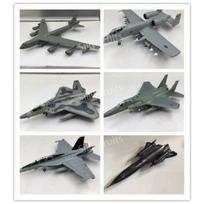 F15F18F22A10B52 블랙버드 SR71 전투기 폭격기 합금 항공기 모델, O. 1 100F15, 1개