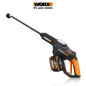 WORX 웍스 무선 고압 세차기 WG630 WG630E 하이드로샷 브러시리스 모터 세척기 세차건 물뿌리개, 베어메탈 패키지