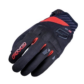 파이브 RS3 EVO (BLACK/RED) 3계절 장갑, 블랙 레드