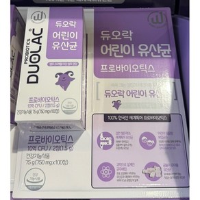 무배 듀오락 어린이 유산균 750mg X 100정, 200정, 1개