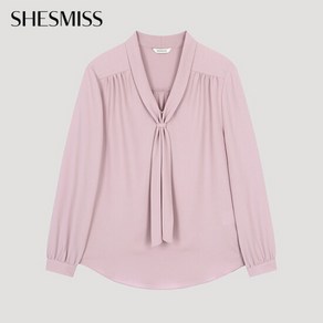 [쉬즈미스(SHESMISS)] [쉬즈미스] 셔링 타이넥 블라우스_SWWBLO32010_LV