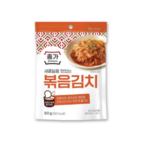 종가집 새콤달콤 맛있는 볶음김치 80g x 5개