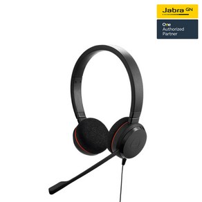자브라 정품 Evolve 20 Stereo 유선헤드셋/헤드셋/USB 헤드셋/인강용 헤드셋/어학용 헤드셋/노트북헤드셋/컴퓨터헤드셋/화상회의헤드셋, USB-A 타입 MS