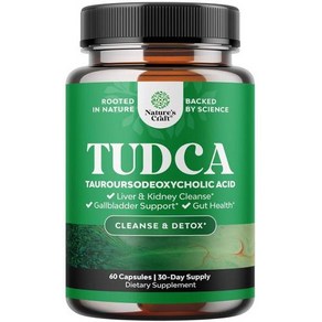 고급 담즙 소금 TUDCA 보충제 - 담낭 신장 및 간 지원을 위한 1회 제공량당 엑스트라, 60 Count (Pack of 1), 1개, 60정