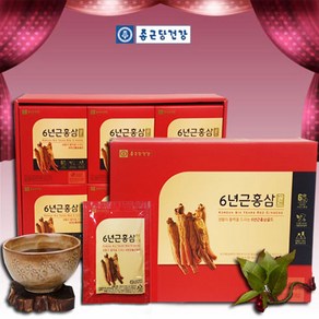 종근당건강 6년근홍삼골드(80ml x 60포)+고급쇼핑백포함, 80ml, 60개