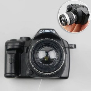 플래쉬가 켜지는 미니어처 DSLR 카메라 모형 4.9cm 디오라마 공방 소품 미니어쳐 납골당