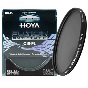 HOYA 55mm FUSION 정전기 방지 CPL 필터/편광판 슬림 필터 Nikon Canon Sony SLR 카메라 렌즈 용 편광판 CIR-PL, 06 67MM, 1개