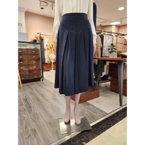 BCBG [올앤선드리] 에센 플리츠SK - A3F8S211 55 [NAVY]