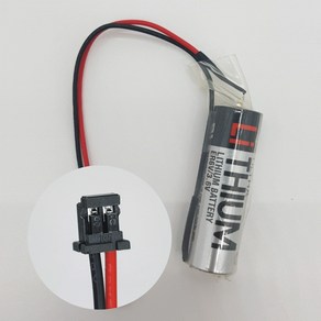 도시바 ER6V HRS-DF3커넥터 3.6V 2000mAh ER6VC119A MR-J3BAT MR-J3-BAT ER6VLY 호환 열량계 ROBOT PLC CNC PLC배터리, 1개, 1개입