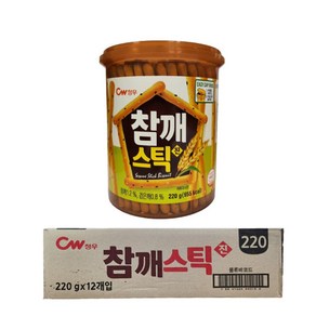 청우 청우 참깨스틱 진 220g 12개 1박스 과자 맛있는 간식