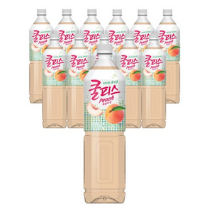 동원 쿨피스 복숭아, 1.5L, 12개