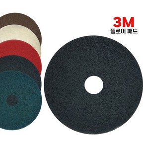 3M 마루광택기패드 흑색 7200 1박스(5개) 10-20ch 바닥 광택 세척 오염 플로어패드, 10인치, 5개