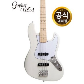 고퍼우드 Gophewood WHITE401B 베이스기타, 1개