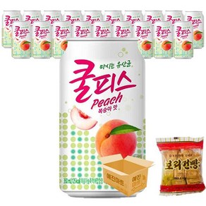 예진마트 쿨피스 복숭아 350ml x 20캔, 20개