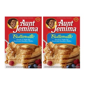 Aunt Jemima Buttemilk Complete 언트 제미마 버터밀크 컴플리트 팬케이크 와플 믹스 32oz(907g) 2팩, 2개, 907g