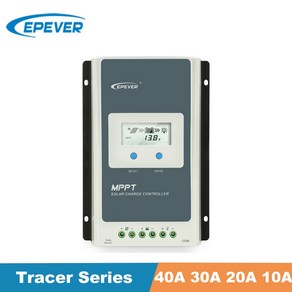 EPeve MPPT 열 충전기 컨트롤러 LCD 조절기 납산 젤 도장 플러드 배터리용 10A 20A 30A 40A 12V 24V, 1개