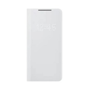 스마트 LED 뷰 케이스 갤럭시 S21 5G 플러스 지갑 플립 커버, [02] Fo S21 Plus 5G, [01] White, 1개, 1개입