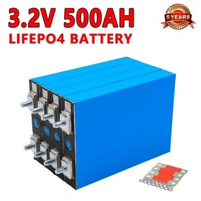 Lifepo4 리튬 다리미 인산염 배터리 팩 DIY 충전식 셀 보트 골프 카트 RV 태양열 저장 3.2V 500Ah 12V 36V, 01 500AH-2PCS