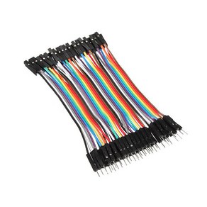 JK 브레드보드 점퍼선 점퍼 케이블 M/F 40P 암 수 아두이노 40가닥 DIY 와이어, 10cm, 10개입