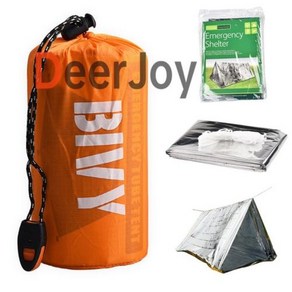 life tent Emegency 생존 대피소 2인 비상 텐트 생존 텐트로 사용 비상 대피소 튜브 tentsuvival tap, 2. 색깔: 1-사진으로