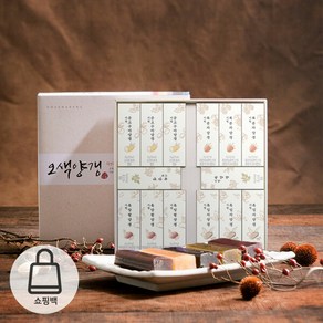 [화과방] 오색양갱 선물세트 (45g x 14개입) + 쇼핑백, 오색양갱+쇼핑백 - 1755개 남음, 1세트