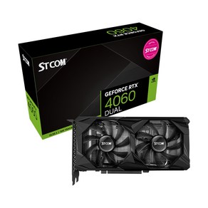 STCOM 지포스 RTX 4060 DUAL D6 8GB 그래픽카드, 선택없음