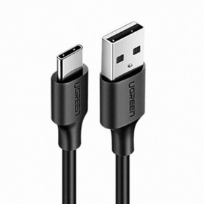 UGREEN USB Type C 고속충전 블랙 케이블 (U-60117 1.5m) 케이블-기타케이블, 1개, 선택1