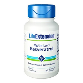 Life Extension Optimized Resveatol 라이프익스텐션 옵티마이즈드 레스베라트롤 60캡슐, 60정, 1개