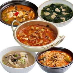 남선생홈푸드 국 찌개 밀키트 5팩(10인분) 정말간편식, 5개, 400g