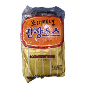 동보식품 조미양념 간장소스 6g x 200개입 일회용 업소 배달 포장용, 1.2kg, 1개