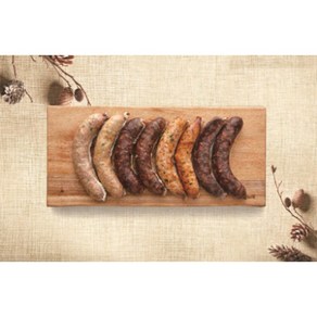 [4소시지형] 소시지형태 4종 모둠순대 찹쌀 고기 야채 김치 10cm크기, 500g, 5개