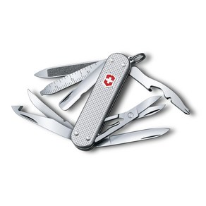 VICTORINOX ALOX 15 [] 0.6381.26 (빅토리 녹스) 미니 챔프 실버 스위스 아미 나이프, 1개