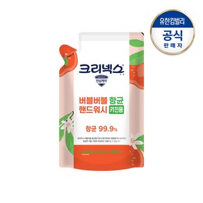 크리넥스 버블버블 항균 키친 핸드워시 레드루바브향 450ml(리필)