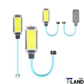 충전식 COB LED 자석자바라 작업등 충전 LED스탠드 각도조절 5핀 USB C타입, 1개