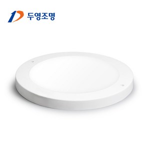 두영 엣지 LED 원형 직부등 8인치 20W, 주광색, 1개