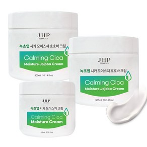 JHP 녹초엽 대용량 호호바 크림 300ml 2개+100ml 증정, 2개