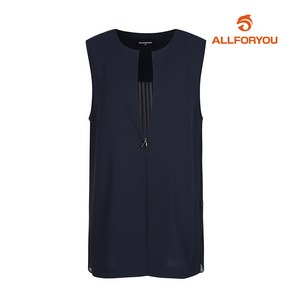 [올포유] 여성 라운드넥 뒷플리츠 베스트 ALVEM4356-915